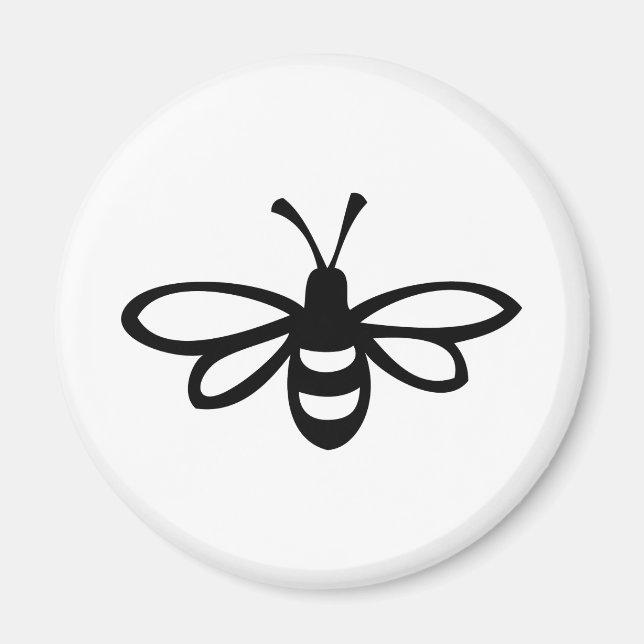 Biene [schwarz] magnet (Vorne)