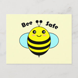 Biene Sicher 1 Postkarte