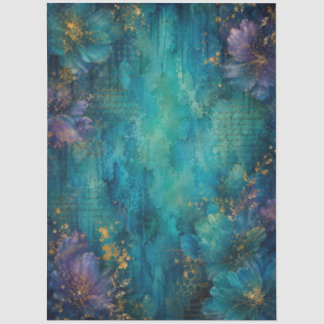 Biene_teal_Hintergrund_Porträt Seidenpapier