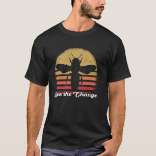 Biene the Change Motivierend Bee Art T-Shirt