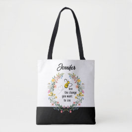 Biene the Change Personalisiert Tote Bag