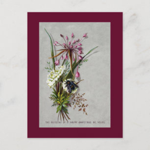 Biene und Allium Viktorianische Weihnachten