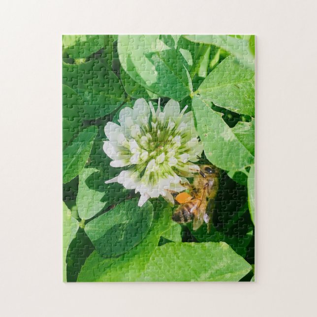Biene und Klee Puzzle (Vertikal)