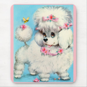 Biene und Poodle Mousepad