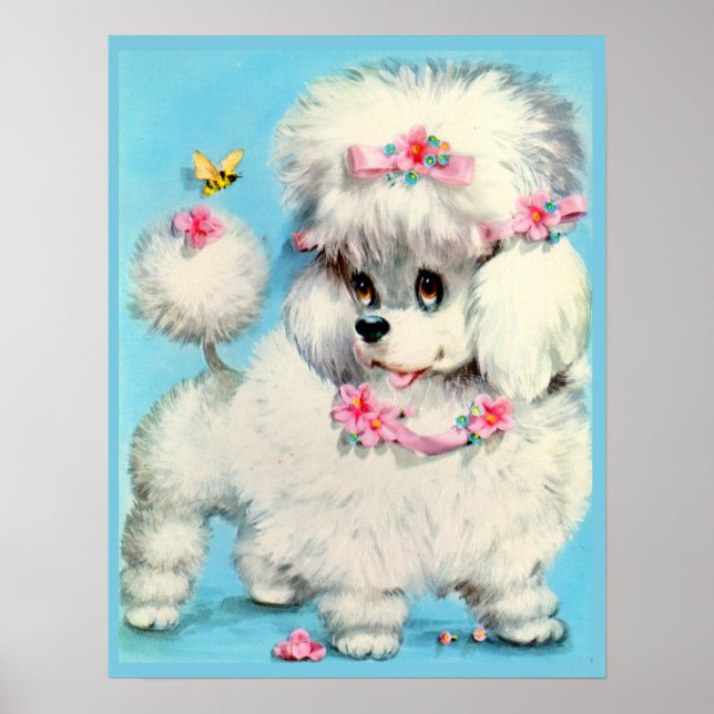 Biene und Poodle Poster (Vorne)
