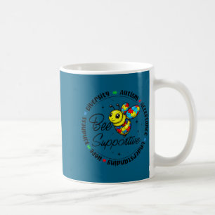 Biene unterstütze Autismus-Bewusstsein Puzzle Männ Kaffeetasse