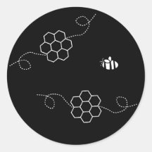 Biene verursacht Minimalistische Bienen & Honeycom