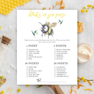 Biene - Was in Ihrer Handtasche, Babydusche?