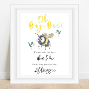 Biene - werdende Mutter Adressatin Poster