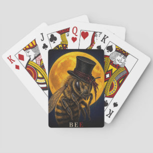 Biene Zylinderhut Gothic Surreal Spielkarten