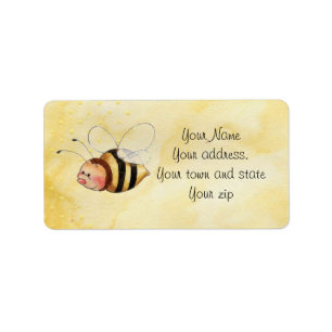 Bienen-Adressen-Etiketten Adressaufkleber