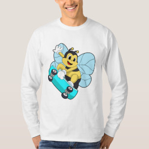 Bienen als Skater mit Skateboard T-Shirt