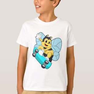 Bienen als Skater mit Skateboard T-Shirt