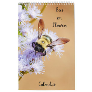 Bienen auf Blume Kalender