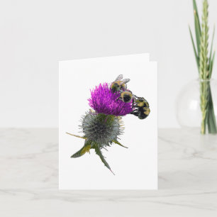 Bienen auf der Blume-Karte