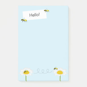 Bienen auf der Blume Post-it-Notizen - Blue Backgr Post-it Klebezettel