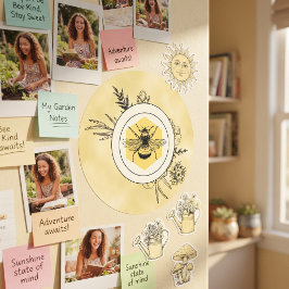 Bienen-Aufkleber Runder Aufkleber