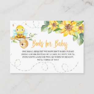 Bienen-Babyparty-Bücher für Begleitkarte