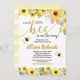 Bienen-Babypartyeinladungsmädchen-Gelbhummel Einladung