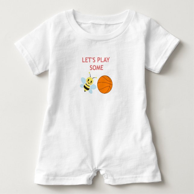 Bienen-Ball-Spielanzug Baby T-shirt (Vorderseite)