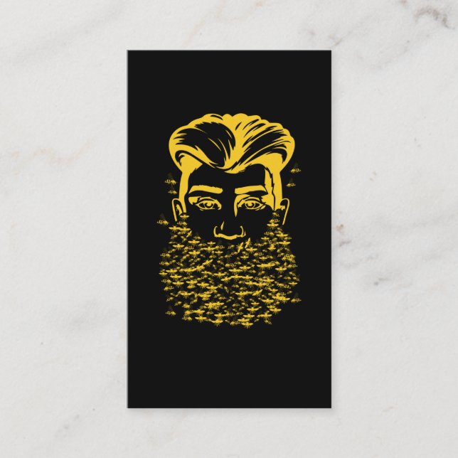 Bienen Bearded Beekeeper Mustache Vater Bienen Visitenkarte (Vorderseite)