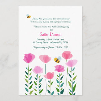 Bienen beleben die Einladung