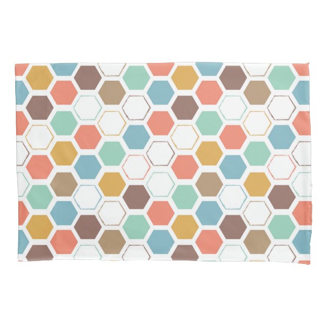 Bienen-Bienenstock-Modul-Muster Kissenbezug (Vorderseite-Links)