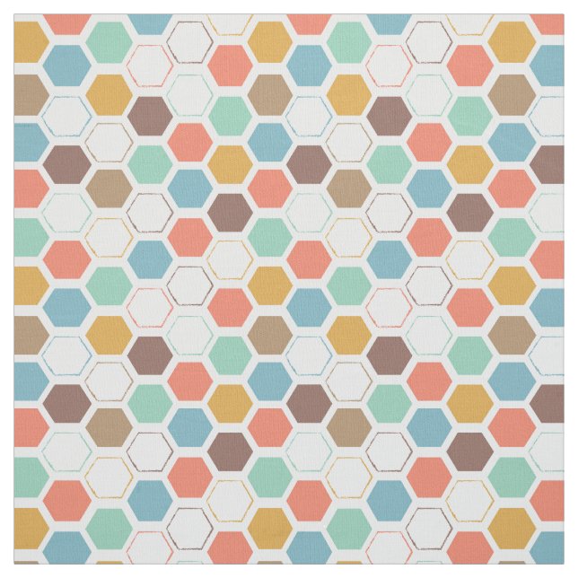 Bienen-Bienenstock-Modul-Muster Stoff (Muster)