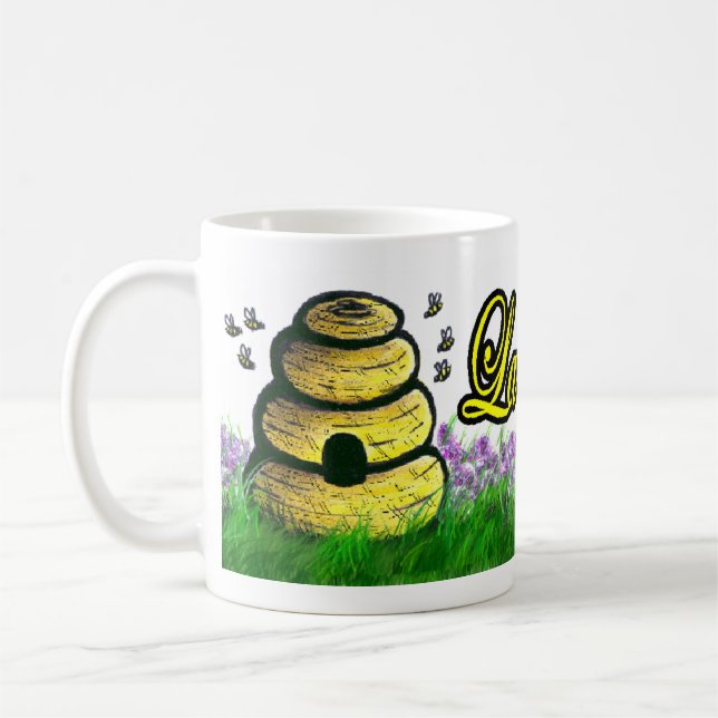 Bienen-Bienenstock-Tasse Tasse (Links)