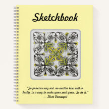 Bienen & Blumen Handgezeichnete Doodle-Skizze