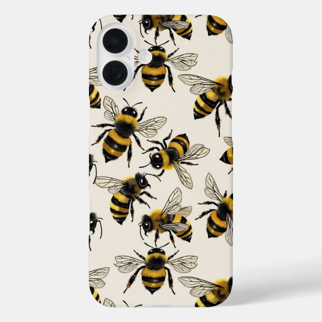 Bienen Case-Mate iPhone Hülle (Rückseite)