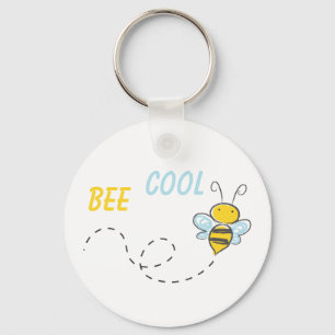 Bienen Cool personalisiert Schlüsselanhänger