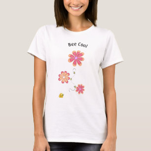Bienen Coole Hummeln mit 3D-Blume T-Shirt