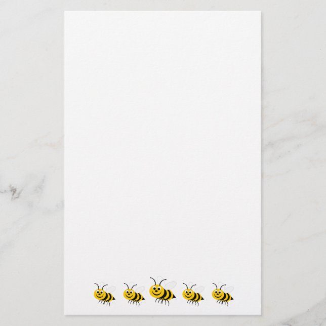 Bienen Design Briefpapier (Vorderseite)