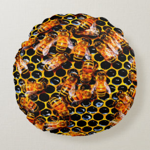 BIENEN DURCH PILLOW RUNDES KISSEN