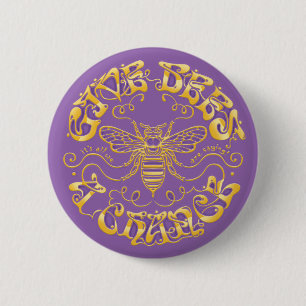 Bienen eine Chance geben Button