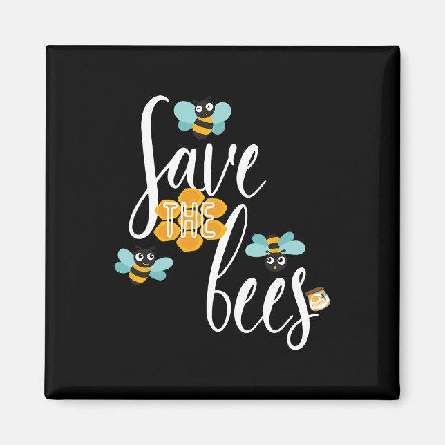 Bienen-Erde-Lover-Planet-Imker gerettet Magnet (Vorne)