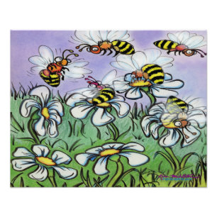 Bienen Fotodruck