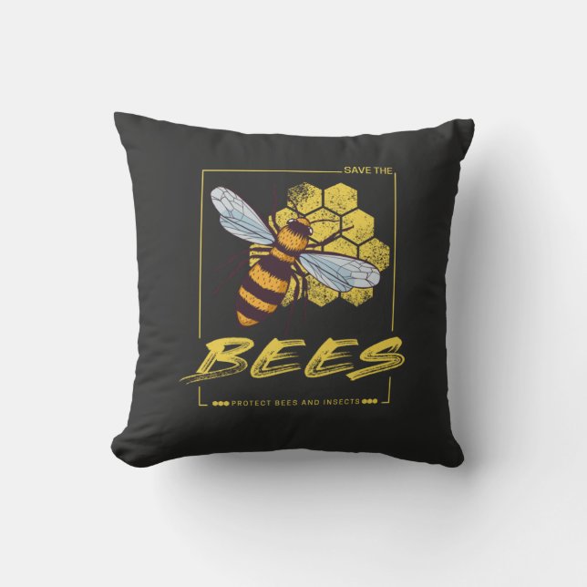 Bienen für Imker und Apiarist gerettet Kissen (Vorderseite)