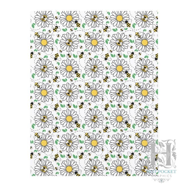 Bienen & Gänseblümchen Scrapbook Papier (Von Creator hochgeladen)