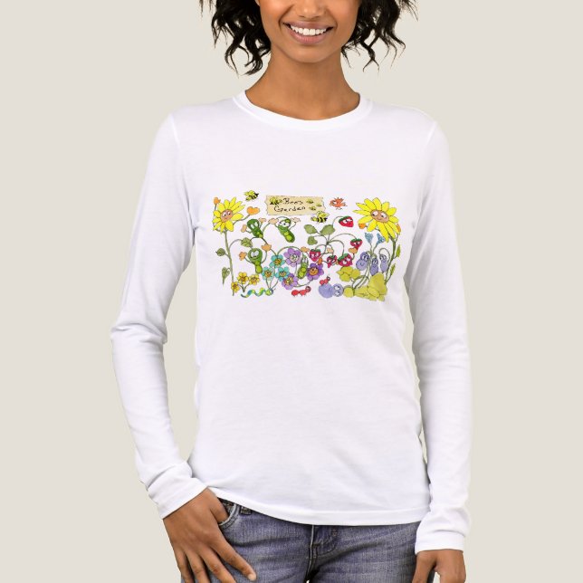 Bienen Garten Tri-Blend Shirt (Vorderseite)