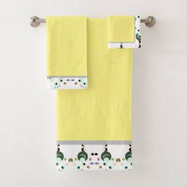 Bienen Gelbe Badehandtücher Set