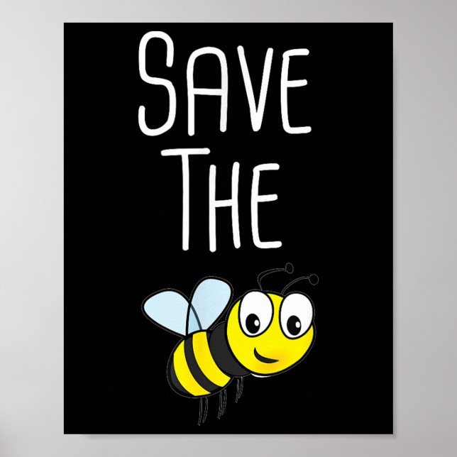 Bienen gerettet - Bienenschutz Poster (Vorne)