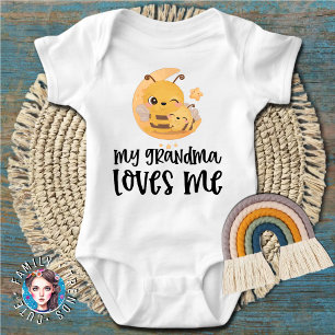 Bienen 🌝 Geschenk für Enkelkind - Meine Oma liebt Baby Strampler