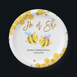 Bienen-Geschlecht decken Party-PapierTeller auf Pappteller<br><div class="desc">Bienen-Geschlecht decken Party-PapierTeller auf</div>