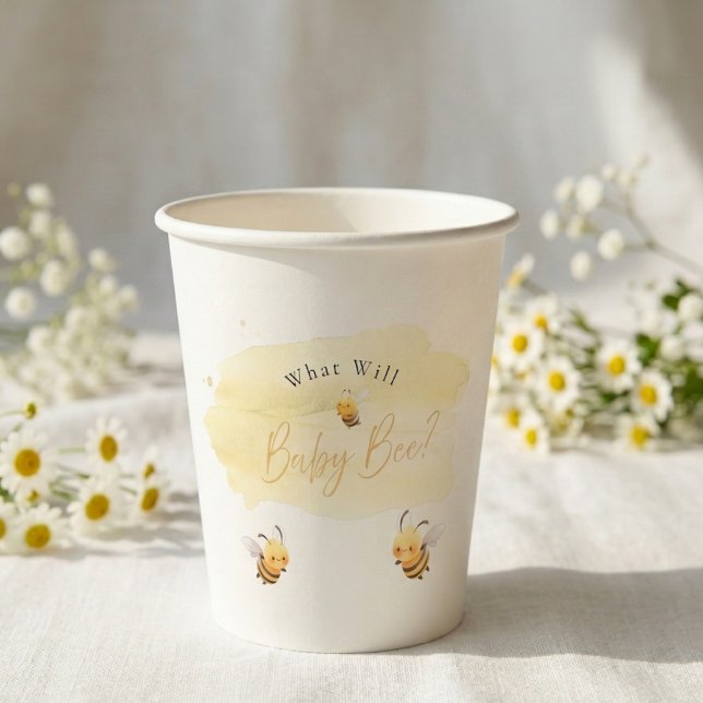 Bienen-Geschlechtsenthüllungsfeier Was wird Baby B Pappbecher (Von Creator hochgeladen)
