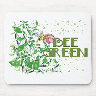 Bienen-Grün Mousepad