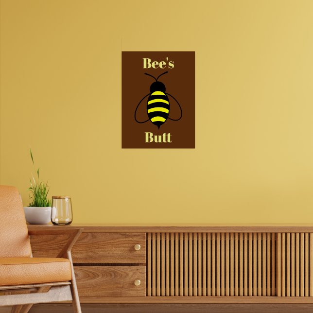 Bienen-Hintern-Poster Poster (Wohnzimmer 2)