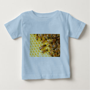 Bienen Hive Honey Comb Sweet Dessert Yellow Baby T-shirt