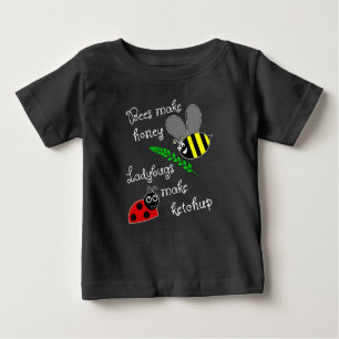 Bienen Honig machen, Ladybugs Ketschup Baby T-shirt